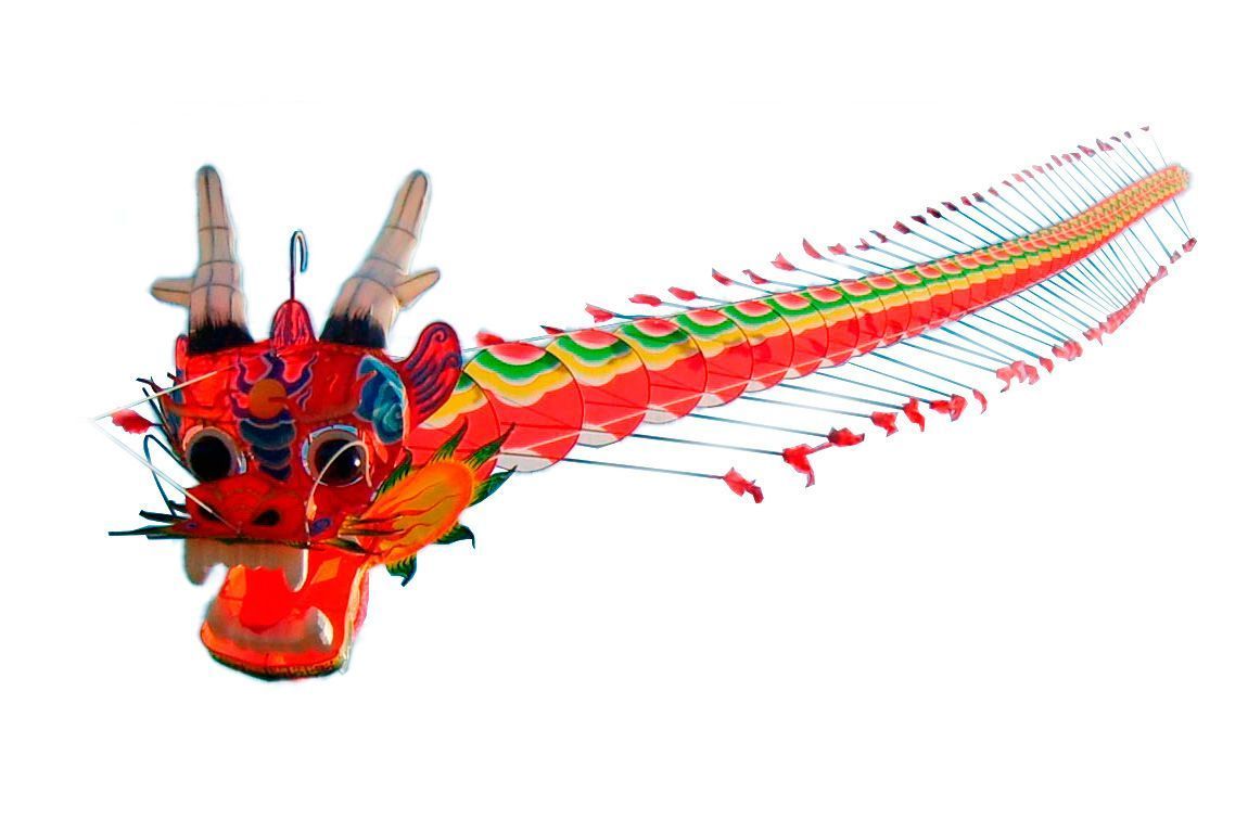 Китайский Дракон 15 метров, воздушный змей [ZBBCD15]