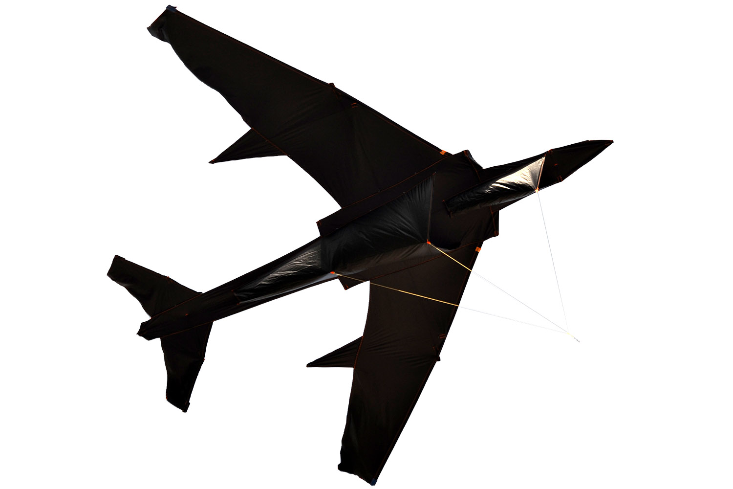 Гигантский черный ТУ-134, воздушный змей 2.8 метра [ZB760]