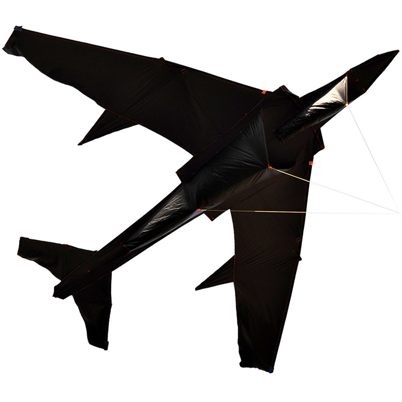 Гигантский черный ТУ-134, воздушный змей 2.8 метра [ZB760]