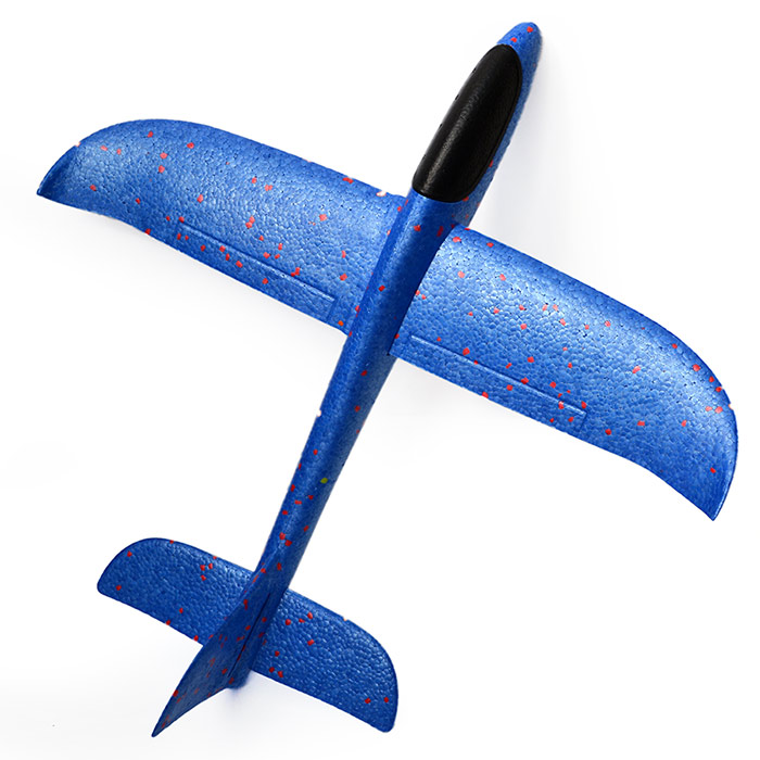 самолет планер 48 см метательный из пенопласта синий [flpp55b]