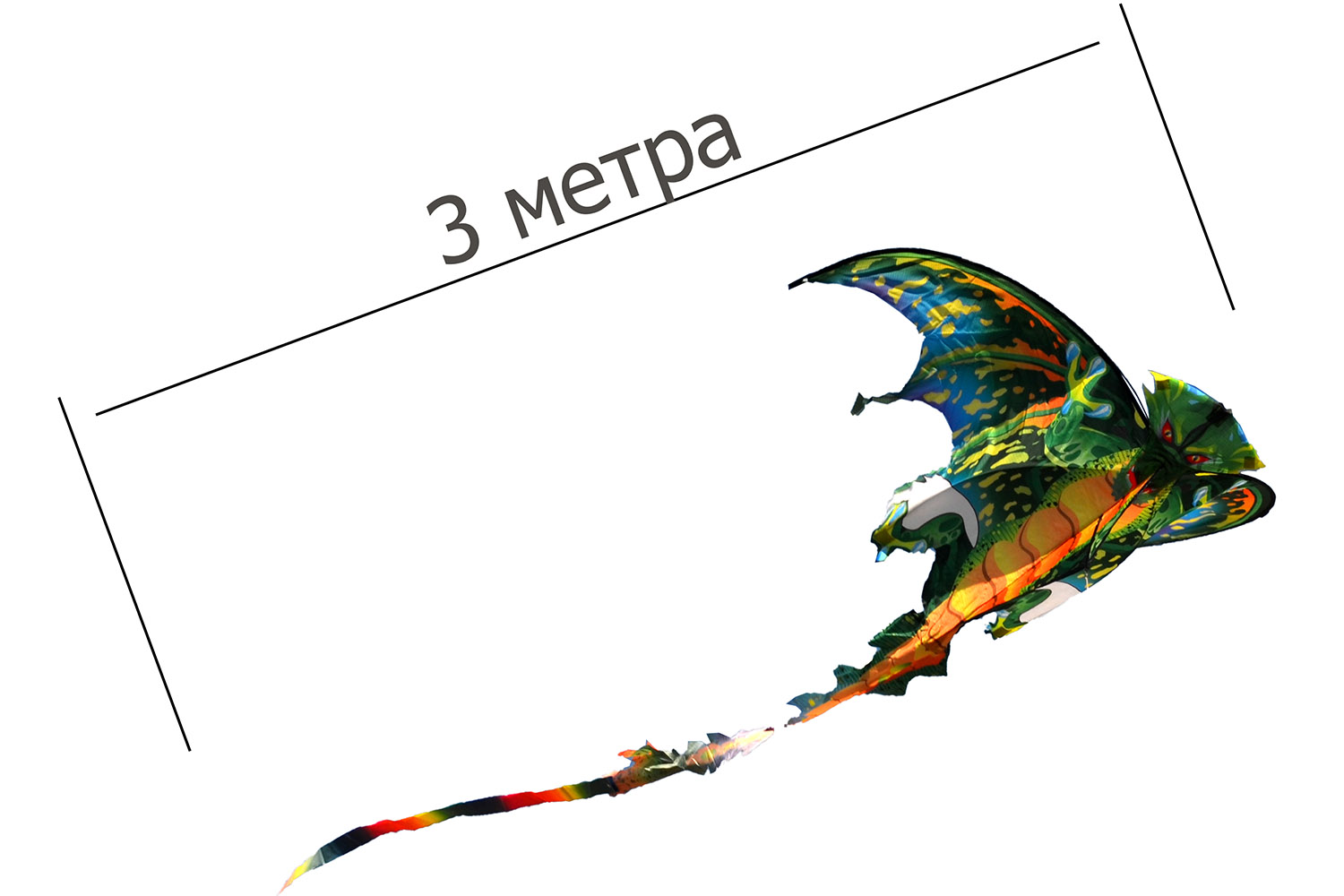 Ядовитая Виверна - впечатляющий воздушный змей в виде дракона от Фкайт